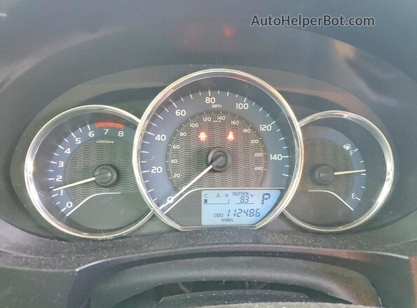 2T1BURHE5GC527128 2016 TOYOTA COROLLA Black Instrument cluster view