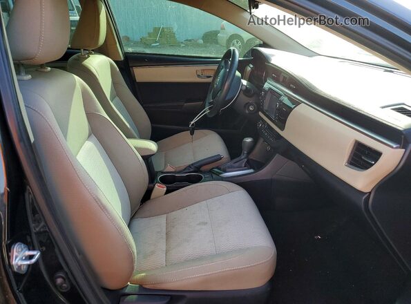 2T1BURHE5GC527128 2016 TOYOTA COROLLA Black Front interior view