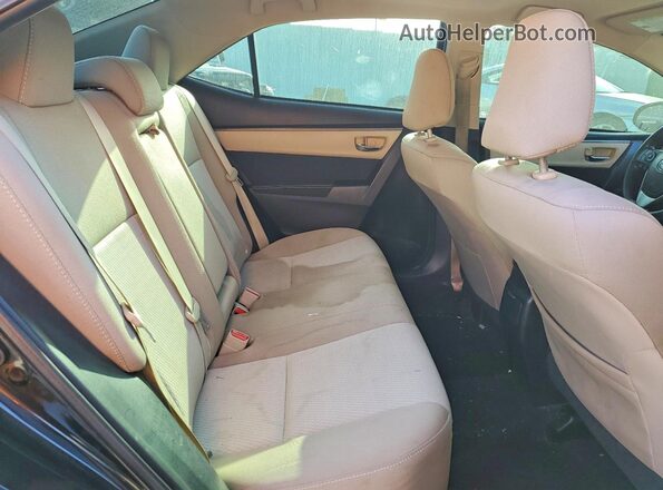 2T1BURHE5GC527128 2016 TOYOTA COROLLA Black Rear seats view