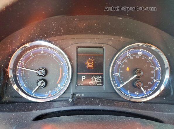 2T1BURHE5GC551722 2016 TOYOTA COROLLA Gray Vista del cuadro de instrumentos