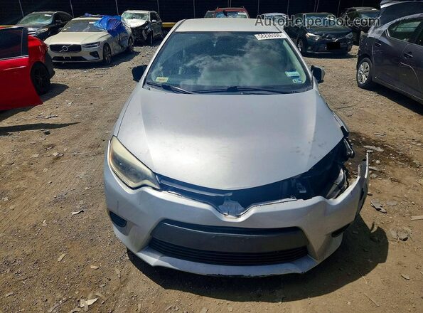 2T1BURHE5GC577477 2016 TOYOTA COROLLA Silver Դիմացի տեսք