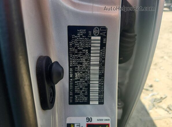 2T1BURHE5GC577477 2016 TOYOTA COROLLA Silver Շարժիչի բաժամունքի տեսք
