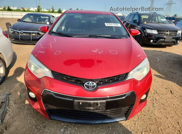 2T1BURHE5GC595946 2016 TOYOTA COROLLA Red Front view