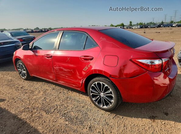 2T1BURHE5GC595946 2016 TOYOTA COROLLA Red Rear left