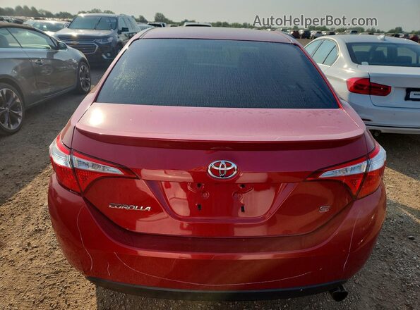 2T1BURHE5GC595946 2016 TOYOTA COROLLA Red Rear view