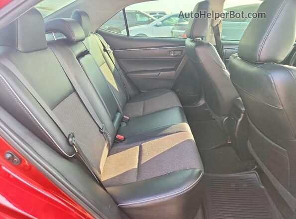 2T1BURHE5GC595946 2016 TOYOTA COROLLA Red Rear seats view