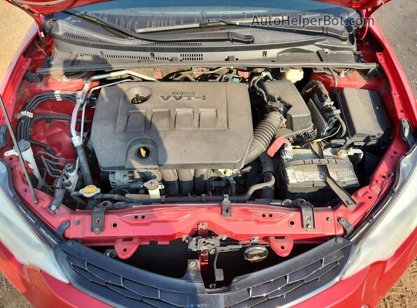 2T1BURHE5GC595946 2016 TOYOTA COROLLA Red Rear interior view