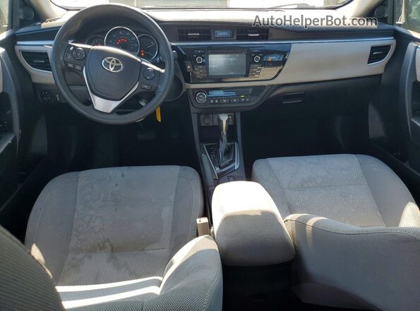 2T1BURHE5GC616150 2016 TOYOTA COROLLA Silver წინა პანელის ხედი