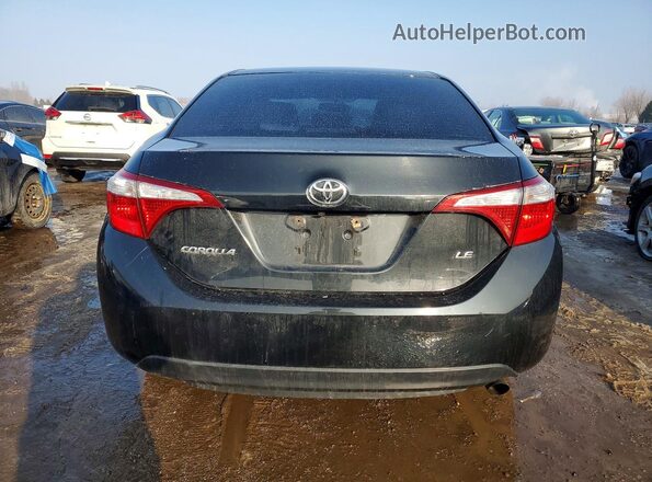 2T1BURHE5GC640951 2016 TOYOTA COROLLA Black Вид ззаду