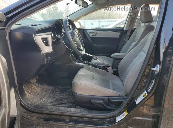 2T1BURHE5GC640951 2016 TOYOTA COROLLA Black Вид салону спереду