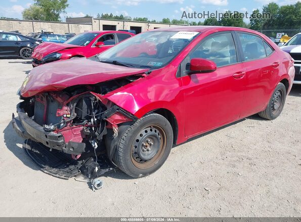 2T1BURHE5GC693987 2016 TOYOTA COROLLA Red Przód lewy