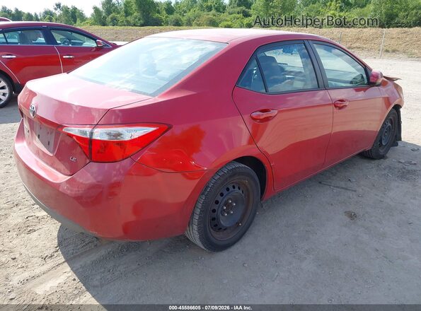 2T1BURHE5GC693987 2016 TOYOTA COROLLA Red Tył prawy