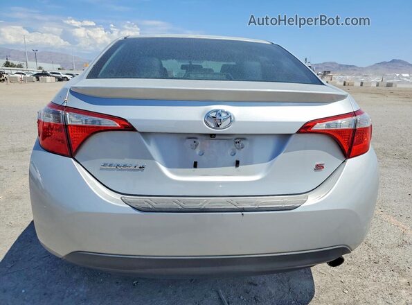 2T1BURHE5GC731332 2016 TOYOTA COROLLA Silver Widok z tyłu