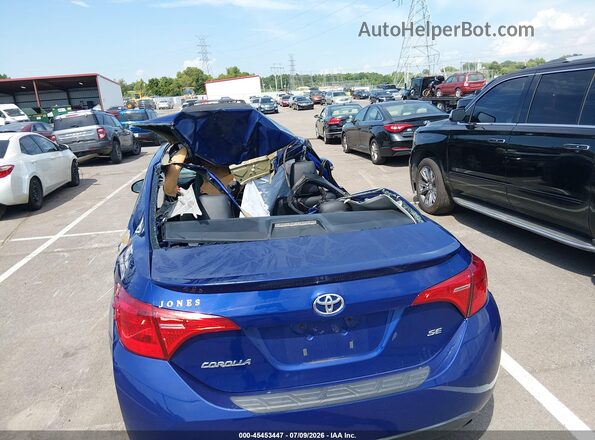 2T1BURHE5HC754174 2017 TOYOTA COROLLA Синий Вид задней части салона