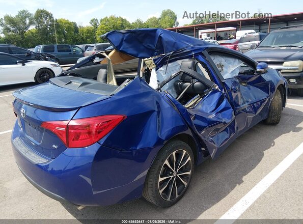 2T1BURHE5HC754174 2017 TOYOTA COROLLA Синий Вид щитка приборов