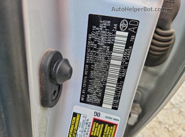 2T1BURHE5HC760525 2017 TOYOTA COROLLA Silver Widok komory silnika