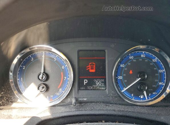 2T1BURHE5HC775350 2017 TOYOTA COROLLA Red Widok zestawu wskaźników