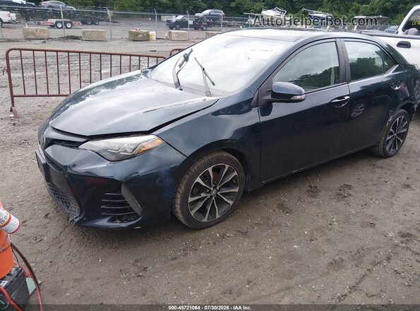 2T1BURHE5HC807245 2017 TOYOTA COROLLA Blue Առջևի ձախ երեք քառորդ տեսարան