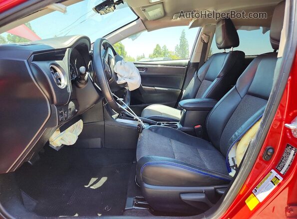 2T1BURHE5HC850029 2017 TOYOTA COROLLA Red Widok wnętrza z przodu