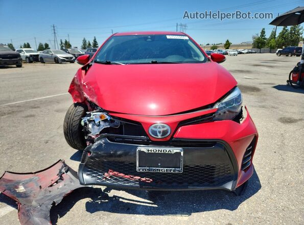 2T1BURHE5HC850029 2017 TOYOTA COROLLA Red Widok z przodu