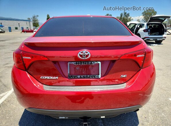 2T1BURHE5HC850029 2017 TOYOTA COROLLA Red Widok z tyłu