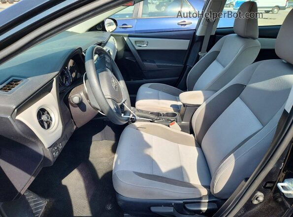 2T1BURHE5HC851987 2017 TOYOTA COROLLA Black წინა სალონის ხედი
