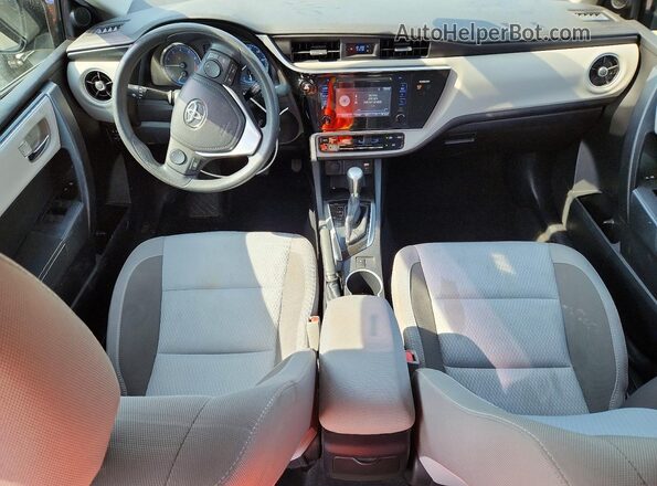 2T1BURHE5HC851987 2017 TOYOTA COROLLA Black წინა პანელის ხედი