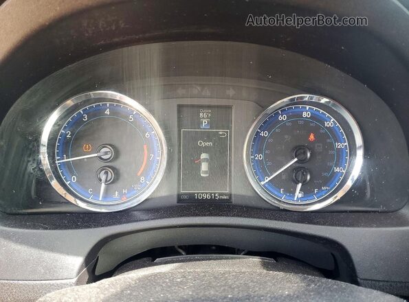 2T1BURHE5HC881782 2017 TOYOTA COROLLA Red Vista del cuadro de instrumentos