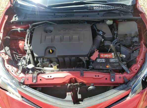 2T1BURHE5HC881782 2017 TOYOTA COROLLA Red Vista interior trasera