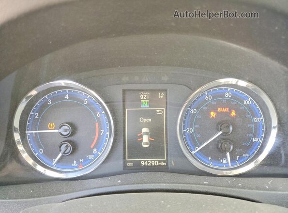 2T1BURHE5HC899361 2017 TOYOTA COROLLA Charcoal Սարքավորումների վահանակի տեսք