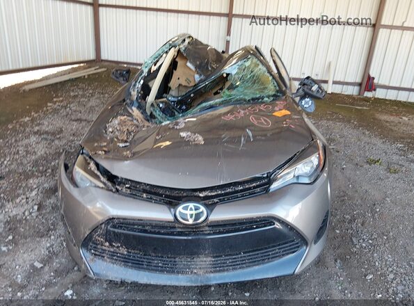 2T1BURHE5JC009477 2018 TOYOTA COROLLA Серый Вид щитка приборов