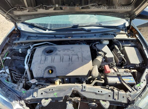 2T1BURHE5JC035898 2018 TOYOTA COROLLA Черный Вид задней части салона