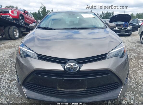 2T1BURHE5JC046206 2018 TOYOTA COROLLA Champagne Вид задней части салона