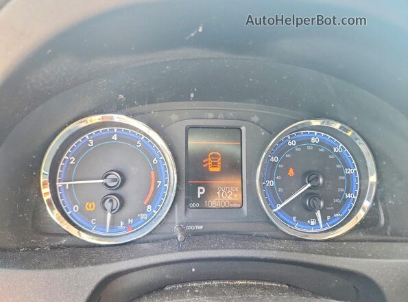 2T1BURHE5JC056377 2018 TOYOTA COROLLA Серебряный Вид щитка приборов