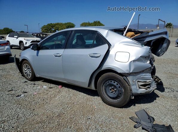 2T1BURHE5JC102161 2018 TOYOTA COROLLA Silver Rear left