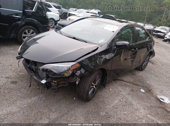2T1BURHE5JC106713 2018 TOYOTA COROLLA Black Առջևի ձախ երեք քառորդ տեսարան