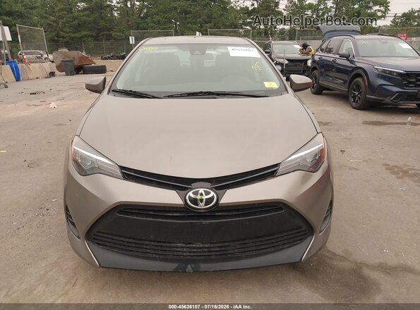 2T1BURHE5JC114925 2018 TOYOTA COROLLA Gray Instrument cluster view