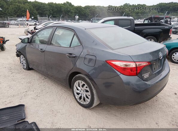 2T1BURHE5JC993827 2018 TOYOTA COROLLA Gray Rear left