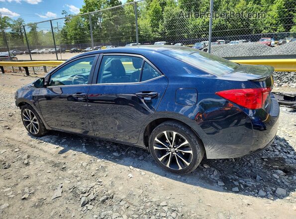 2T1BURHE5KC157744 2019 TOYOTA COROLLA Синий Задняя левая четверть