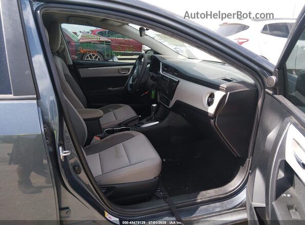 2T1BURHE5KC203783 2019 TOYOTA COROLLA Серый Вид салона спереди