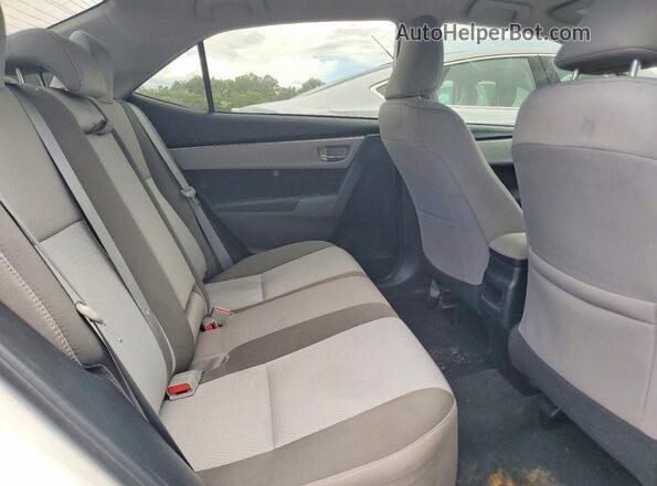 2T1BURHE5KC225475 2019 TOYOTA COROLLA White უკანა სავარძლების ხედი