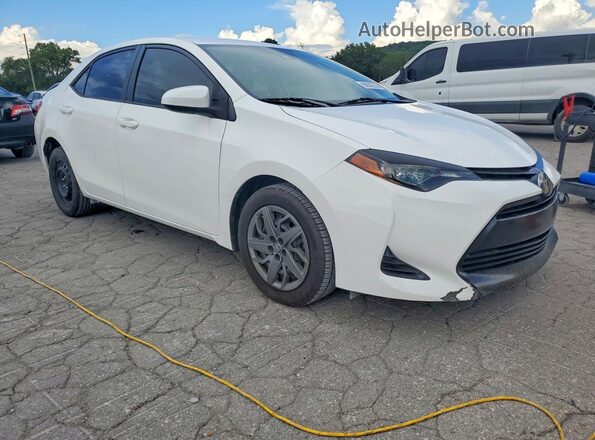 2T1BURHE5KC225475 2019 TOYOTA COROLLA White წინა მარჯვენა