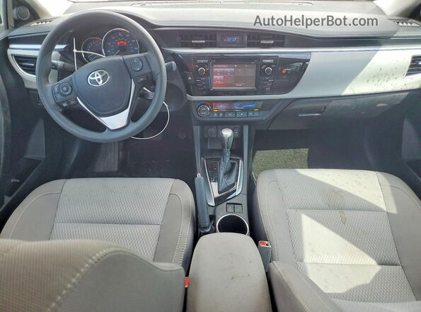 2T1BURHE6GC500178 2016 TOYOTA COROLLA Silver Vista del salpicadero