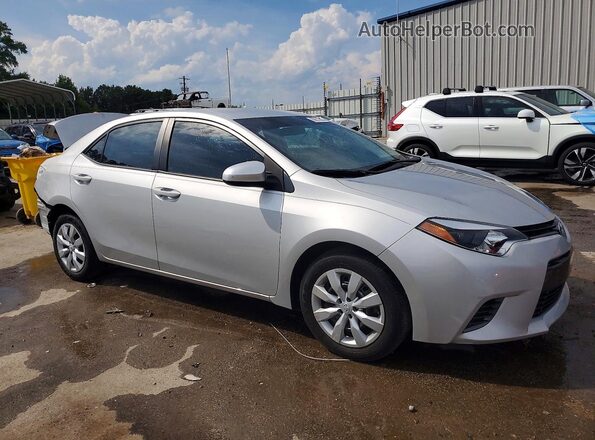 2T1BURHE6GC500178 2016 TOYOTA COROLLA Silver Delantero derecho