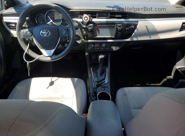 2T1BURHE6GC504697 2016 TOYOTA COROLLA Gray Widok deski rozdzielczej