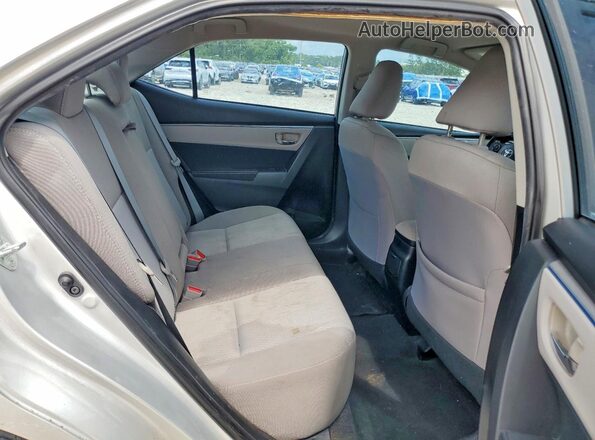2T1BURHE6GC507969 2016 TOYOTA COROLLA Silver უკანა სავარძლების ხედი