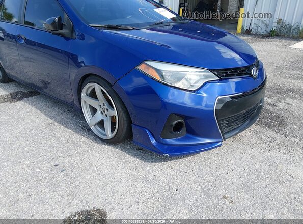 2T1BURHE6GC570411 2016 TOYOTA COROLLA Синий Вид спереди