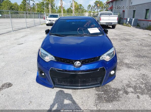 2T1BURHE6GC570411 2016 TOYOTA COROLLA Синий Вид задней части салона