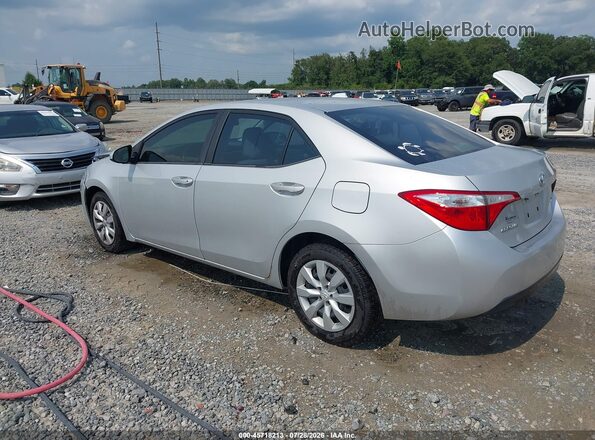 2T1BURHE6GC586205 2016 TOYOTA COROLLA Silver Trasero izquierdo