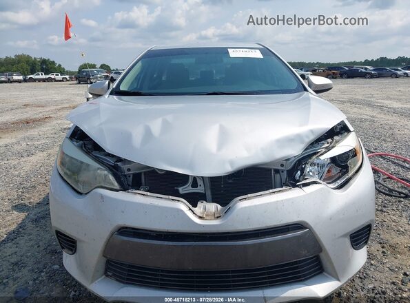 2T1BURHE6GC586205 2016 TOYOTA COROLLA Silver Vista del cuadro de instrumentos